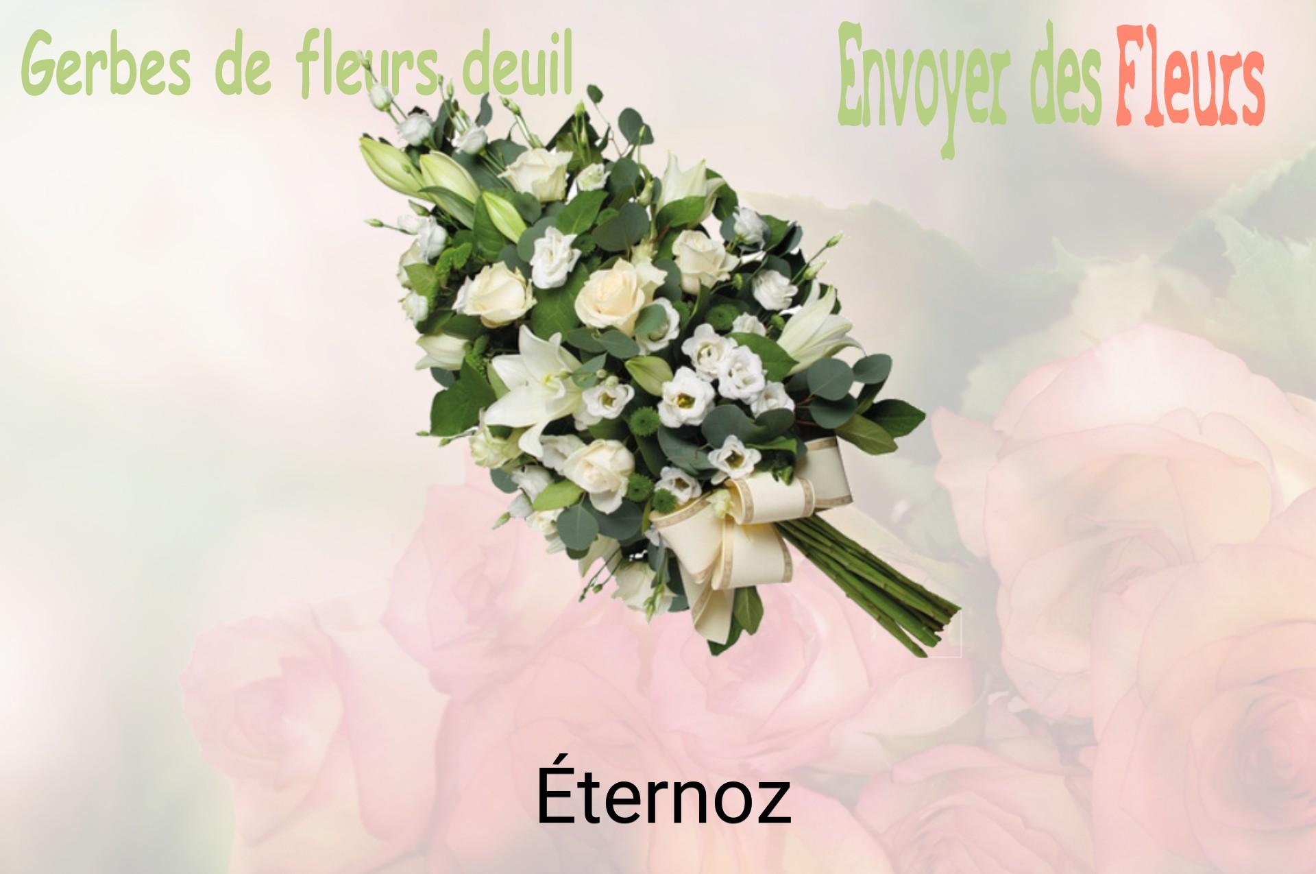 Gerbe de fleurs de deuil livrée à Éternoz